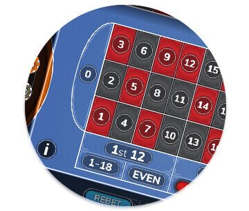 A screenshot of Bojoko's roulette simulator app
