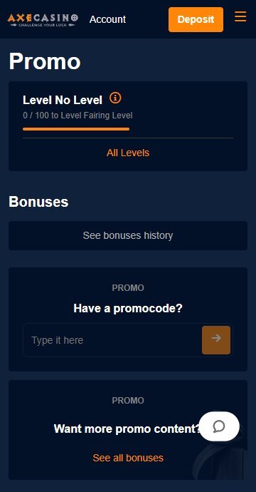 Where To Enter Axe Casino Bonus Code 7