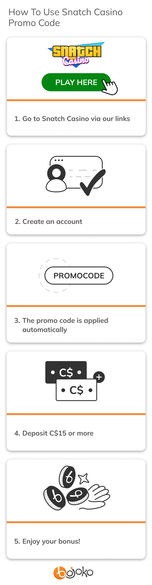 How to use the Snatch Casino promo code