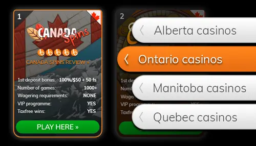 Find an ON casino
