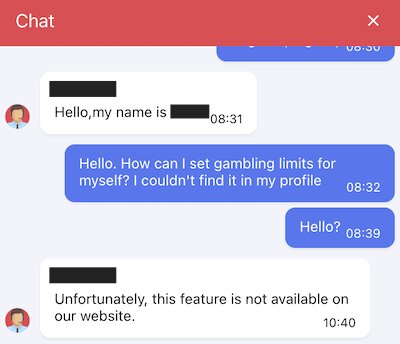 Live chat at Casino MostBet