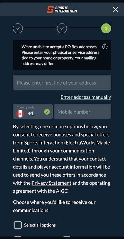 SIA Casino sign up 3