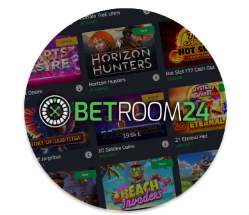 Betroom24 Casino logo circle