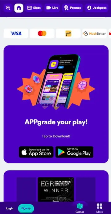 Casumo casino apps