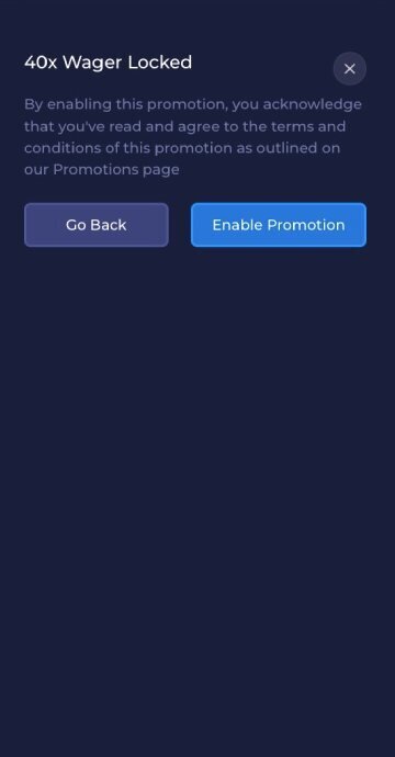 Rainbet bonus code step 3