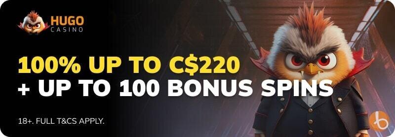 Hugo Casino bonus banner