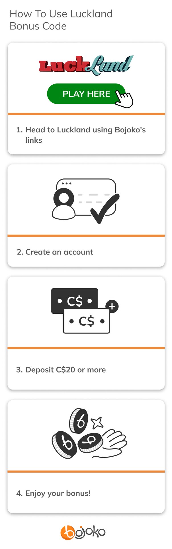 How To Use Luckland Bonus Code