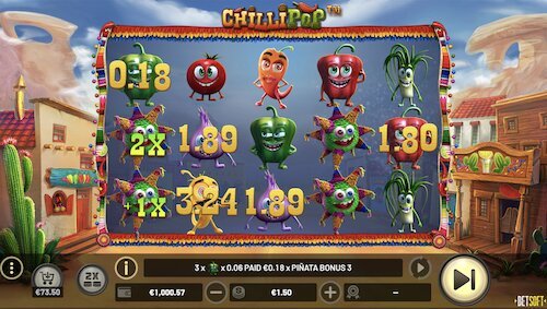 ChilliPop slot game from Betsoft