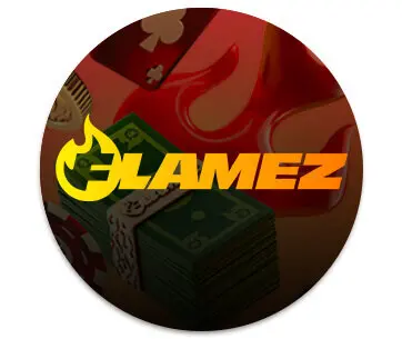 Flamez casino round logo