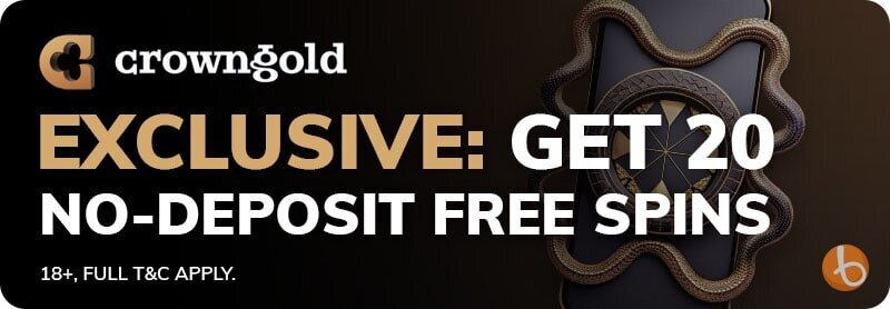 CrownGold exclusive no deposit bonus