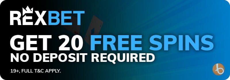 Bonus banner for Rexbet