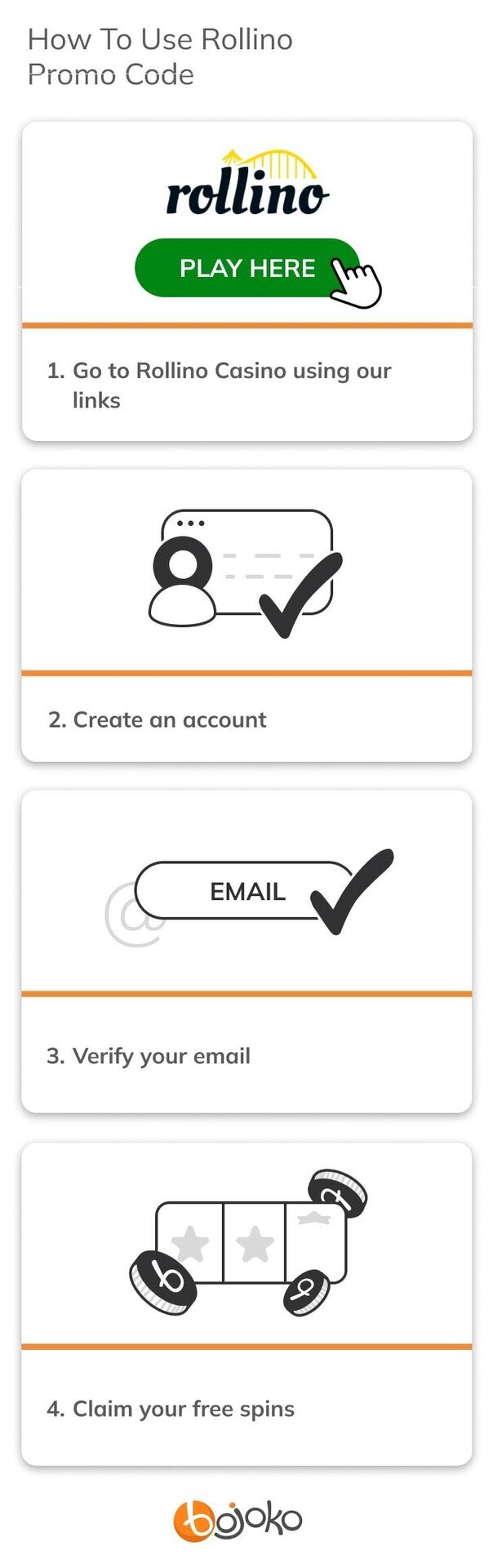 How to use Rollino promo code