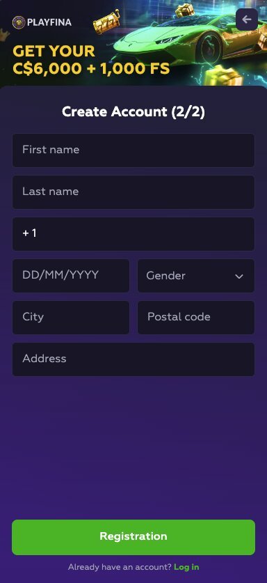 Where to enter Playfina casino promo code