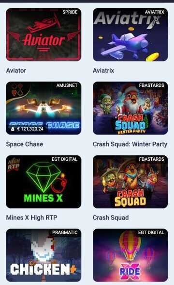 Rexbet crash games