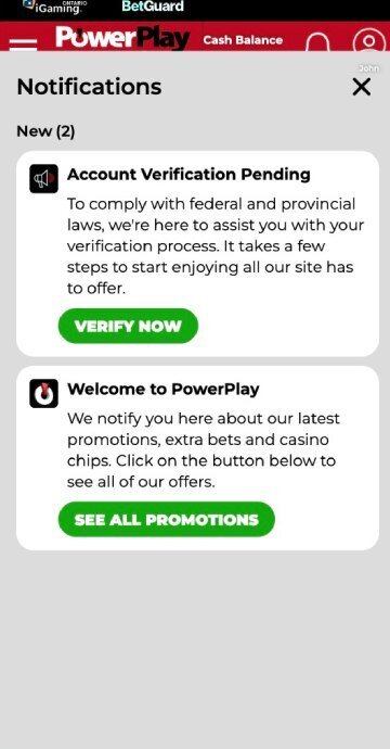 PowerPlay sign up step 4