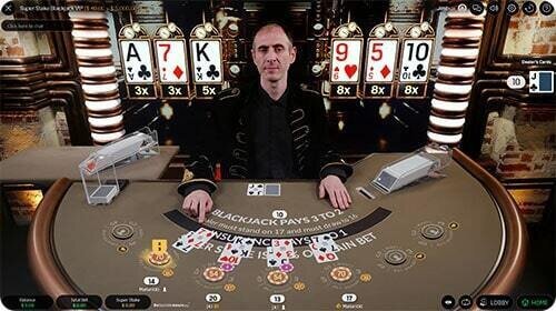 Super Stake blackjack by Stakelogic