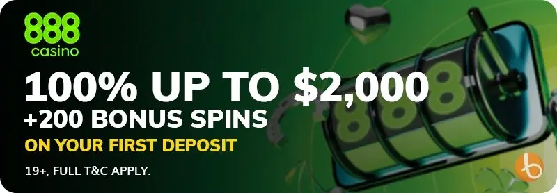 888 Casino bonus offer