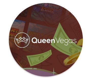 queen vegas casino logo rounded