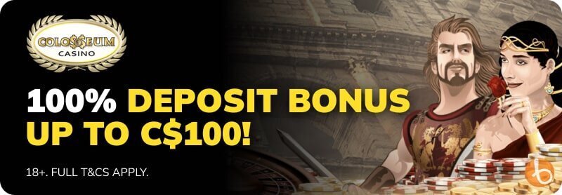 Colosseum Casino bonus banner