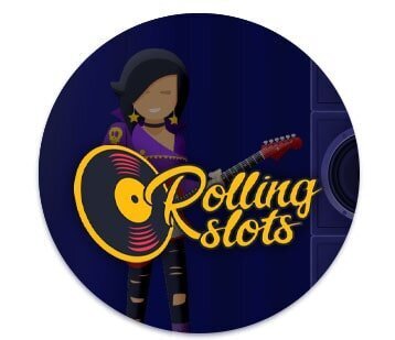 Rolling Slots Casino logo rounded