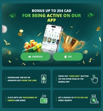 22bet app bonus