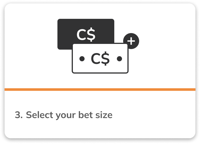 Select your bet size