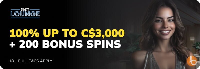 SlotLounge Casino bonus banner