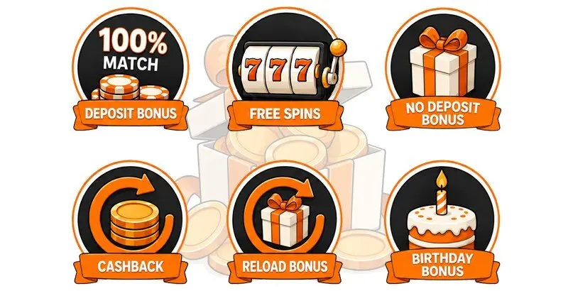 Types of casino bonuses at Canadian casinos