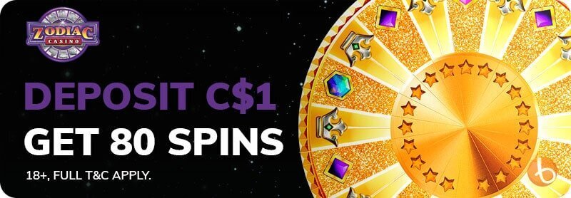 Zodiac Casino welcome bonus offer