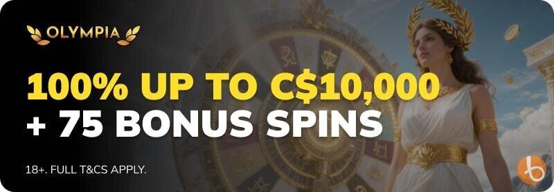 Welcome bonus at Olympia Casino