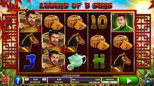 Legend of 9 Suns slot from 2 By 2 Gaming