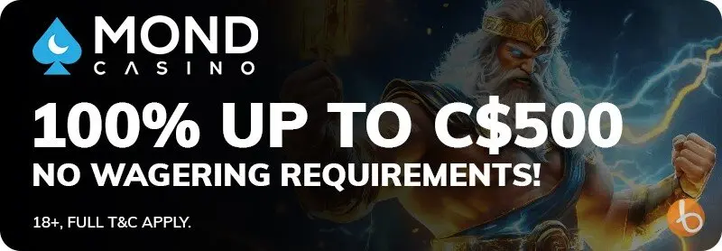 Mond Casino bonus banner